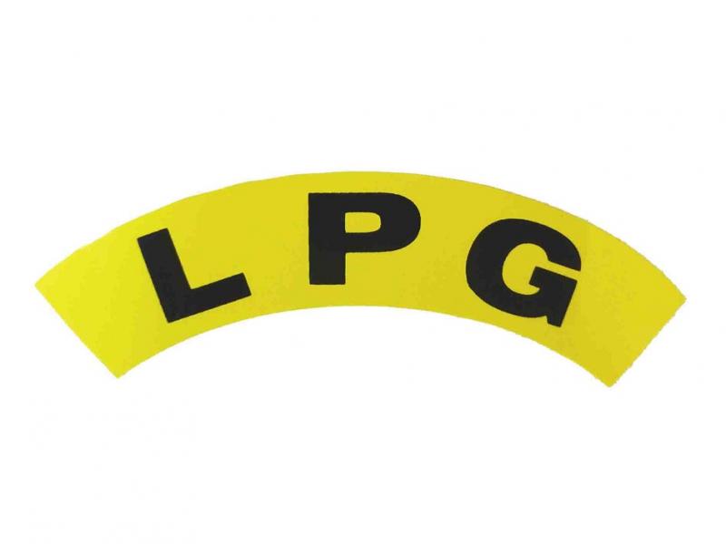 Samolepka LPG oblouk